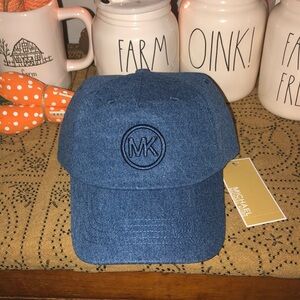 Michael Kors Blue Denim Baseball Hat
